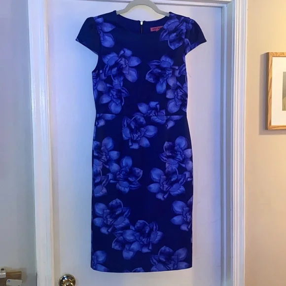 HPNWOT Betsey Johnson Blue Floral Dress